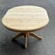 Table de repas ronde extensible en bois massif brut
