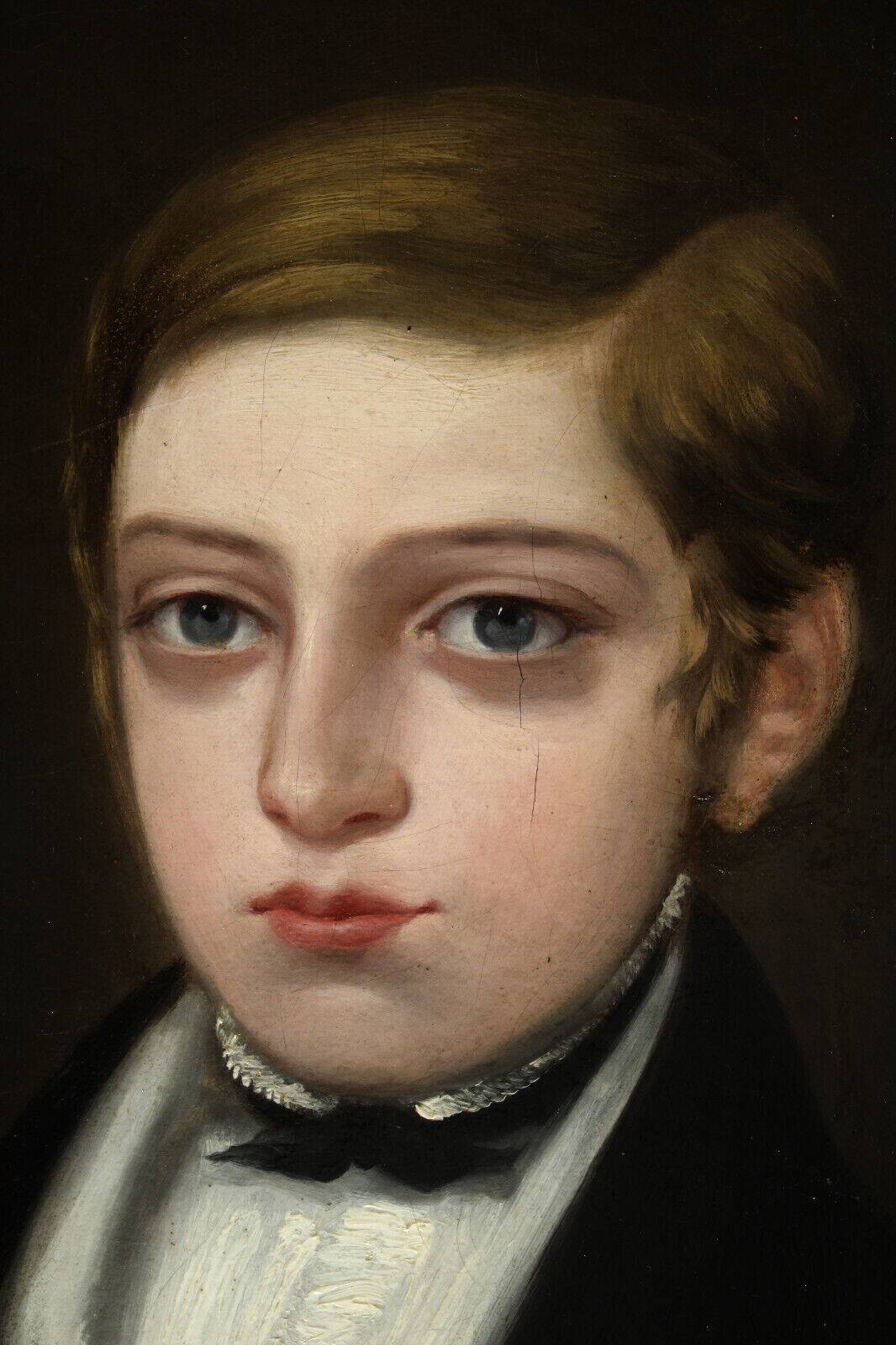 Portrait d'enfant, 1840, Öl auf Leinwand, Gerahmt