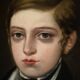 Portrait d'enfant, 1840, Öl auf Leinwand, Gerahmt