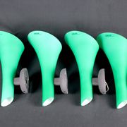 Set of four green Murano glass sconces, by Carlo Nason for "Murano Due", Italy