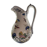 Sarreguemines ceramic pitcher jug