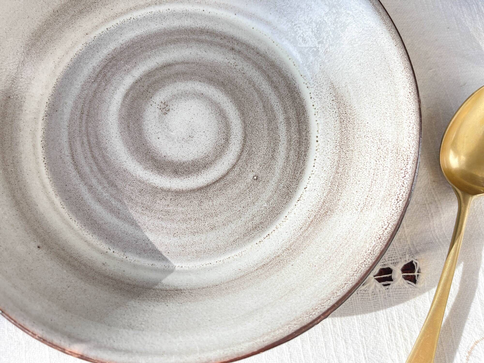 Vintage ceramic soup plates and tureen