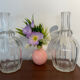 Pair of antique moulded crystal decanters (Baccarat style)