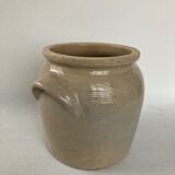 Pot en grès beige