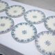 Series of 10 old Terre de Fer plates by L.G. for the earthenware factory of Clairefontaine