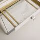 Industrial metal trade furniture equipped with display cases
