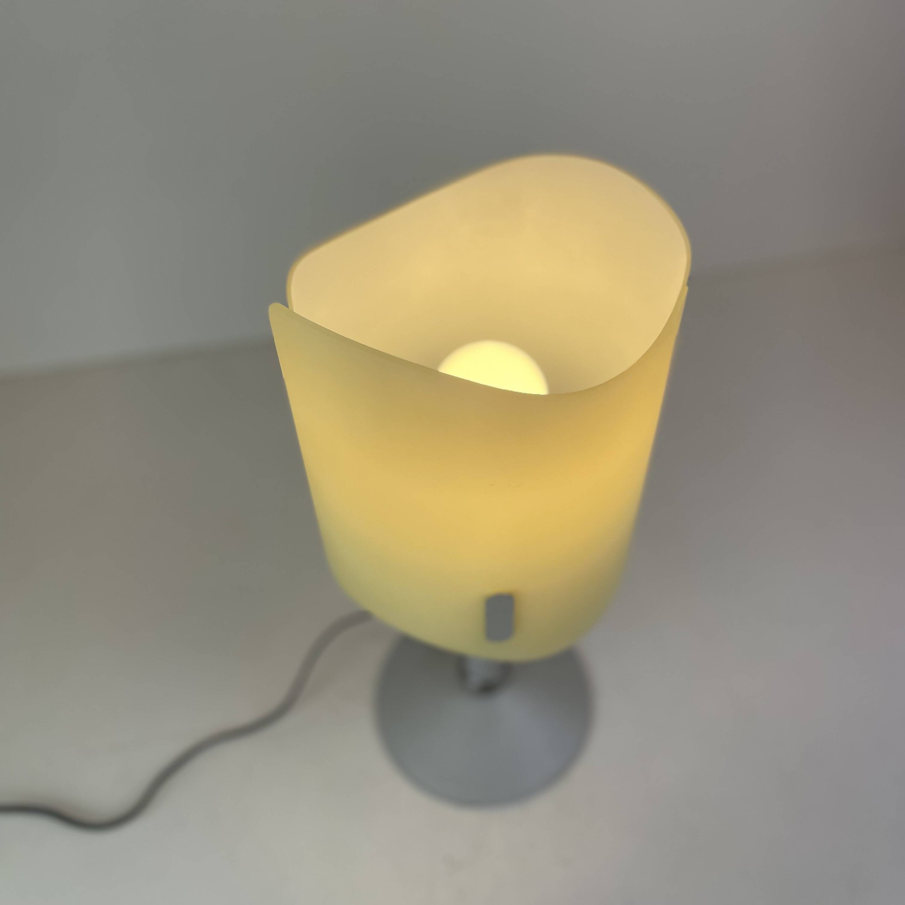 Pair of Italian Opaline Table Lamps, 1990s