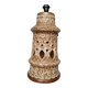Large foot of openwork ceramic lamp ep 1960
