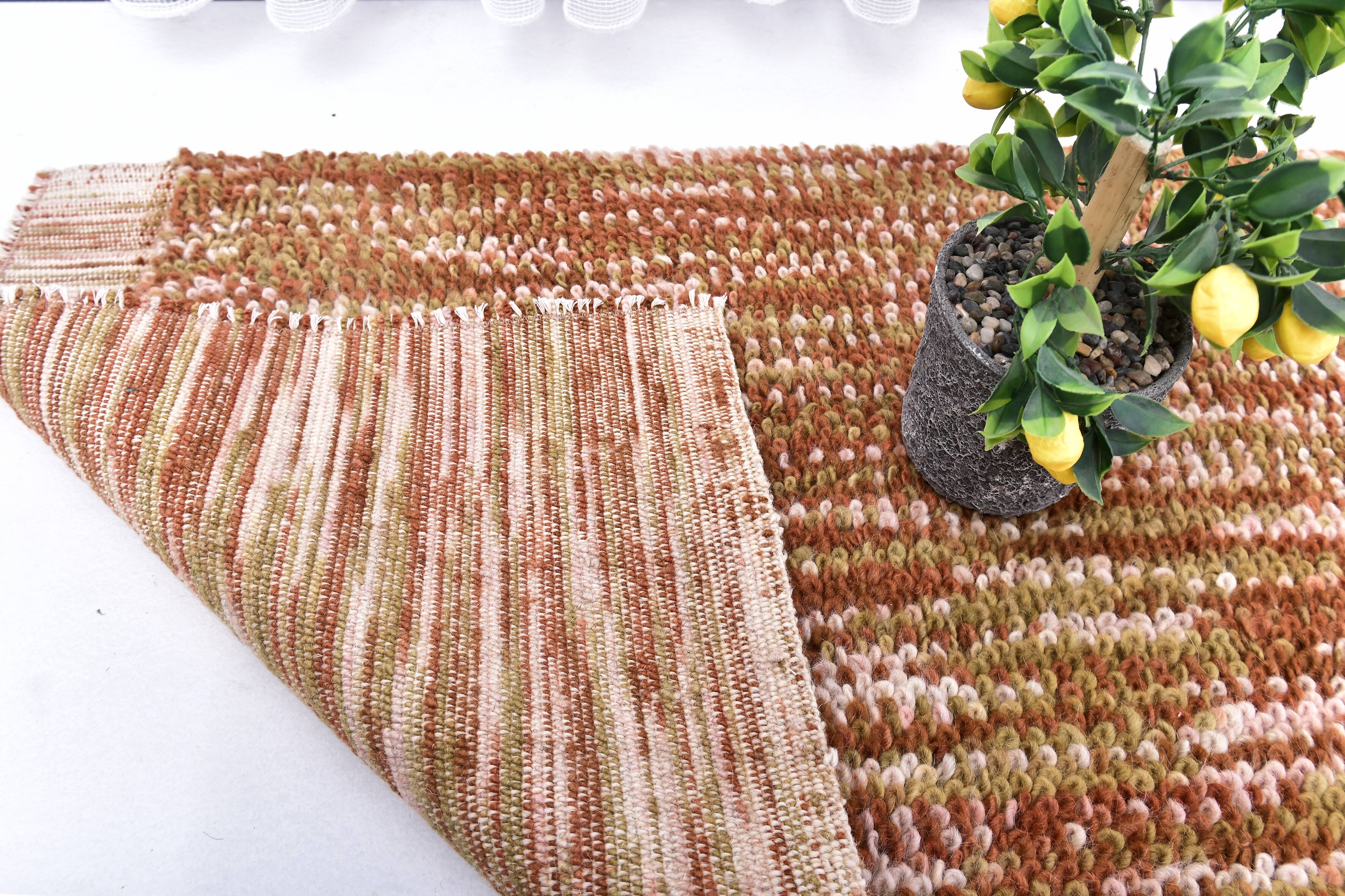 2x10 Terracotta Moroccan Runner Rug, 68x303Cm