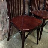 Turned wood bistro chair