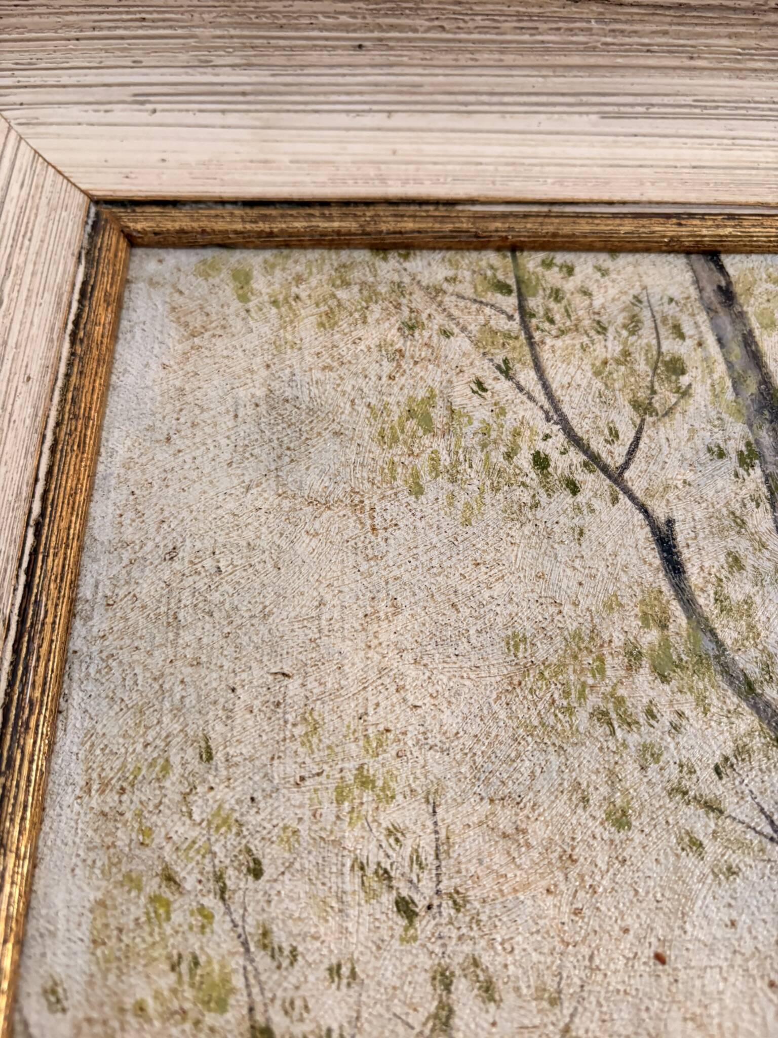 Oil Painting Canvas Shepherd Lake Cow River Fishing Landscape PATRY