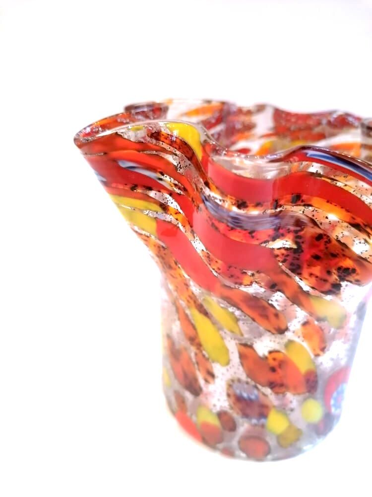 Murano Fazzoletto vase or handkerchief