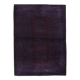 7x10 Dark Purple Turkish Vintage Rug, 215x292 Cm