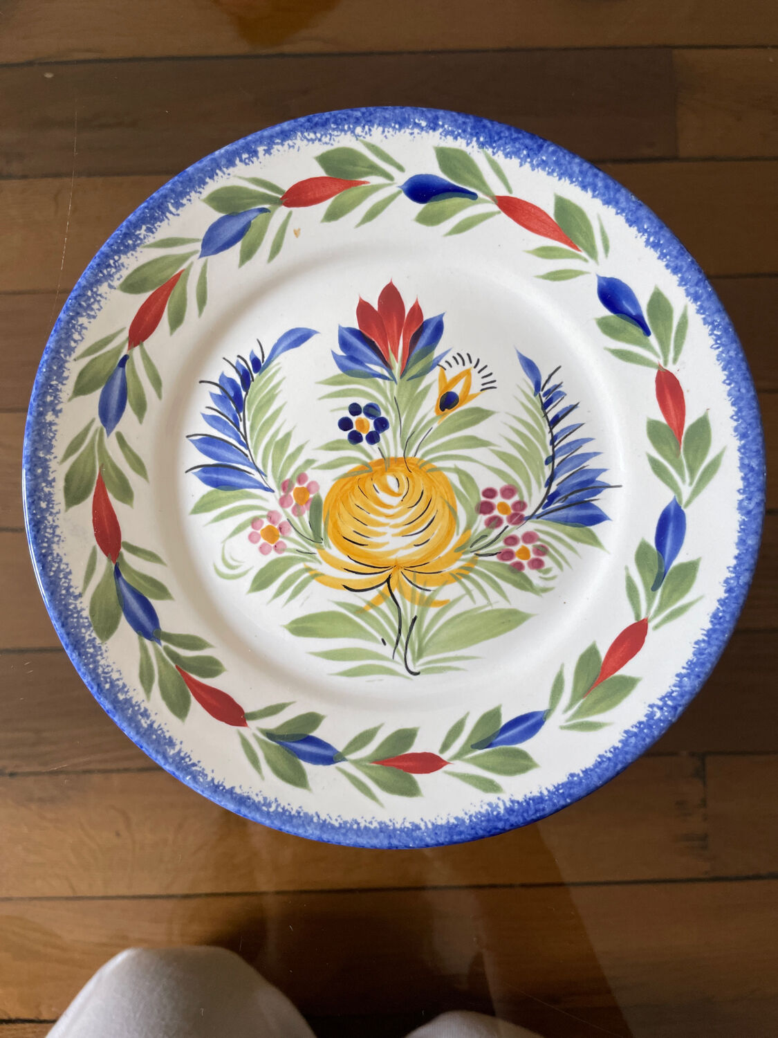 Small plate Henriot Quimper