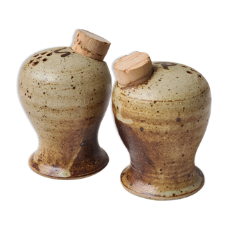 Sandstone salt and pepper shaker