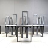 Italian Model Regia Dining Chairs by Antonello Mosca for Ycami, 1980s, Set of 6