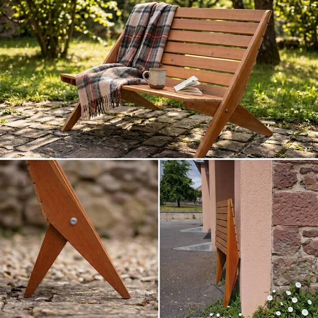 Banc pliant vintage