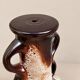 Grand pied de lampe Fat Lava ajouré années 70
