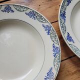 Set of 7 soup plates n°64 Moulin des Loups et Hamage