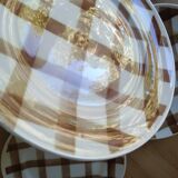 6 assiettes à dessert Moulin des Loups vintage  Ecossais