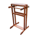 Towel rack on art deco wooden legs