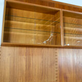 Modular wall system with panels Cado Poul Cadovius teak years 1959