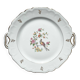 Vintage Limoges Berry porcelain cake dish with bird of paradise motif -