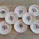 Set of 8 hand-painted plates - Sarreguemines