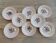 Set of 8 hand-painted plates - Sarreguemines