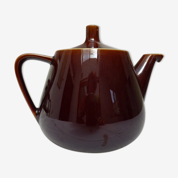 Vintage Teapot Villeroy & Boch n°5 brown enamelled