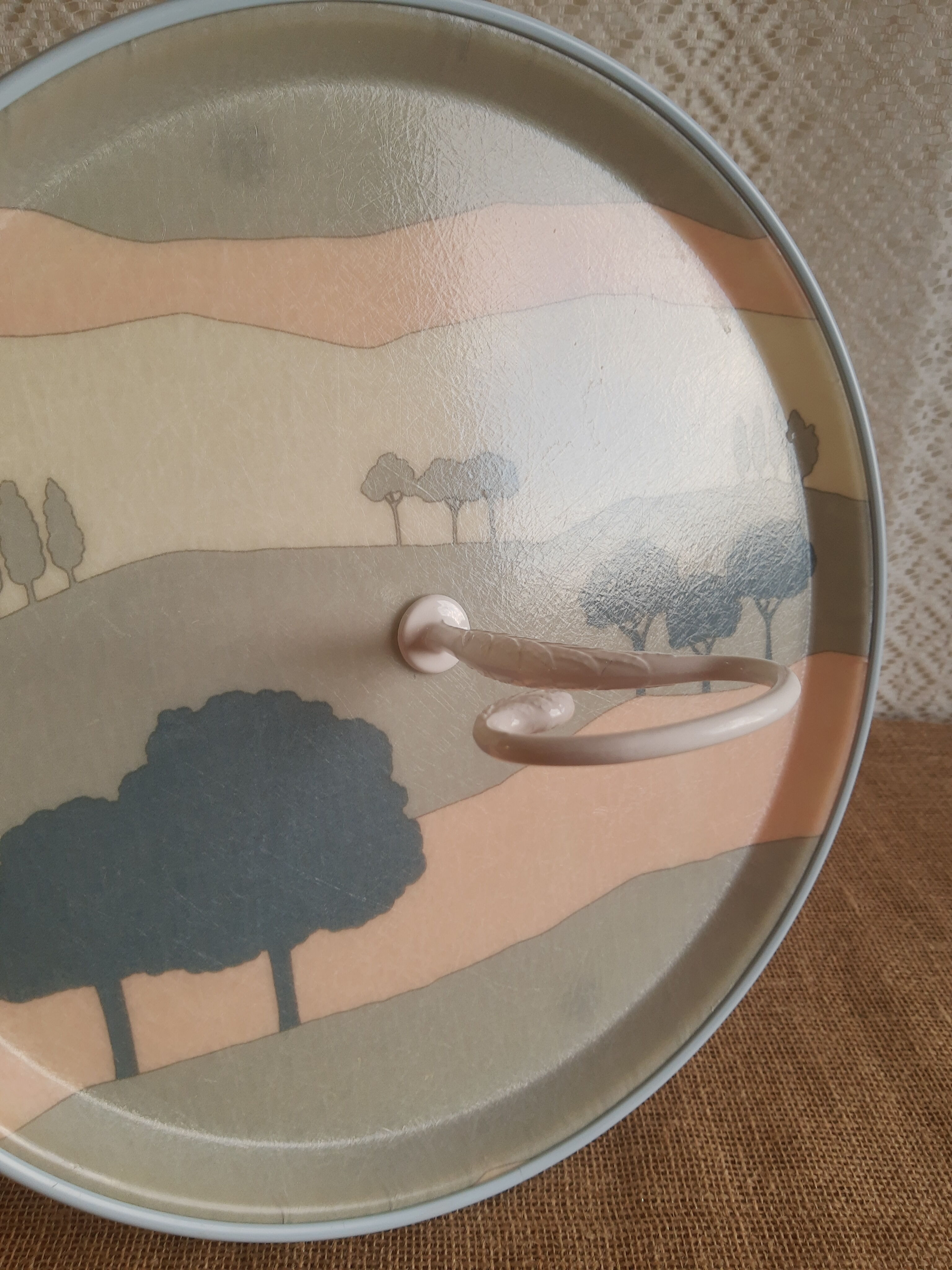 Vintage Fiberglass Serving Tray