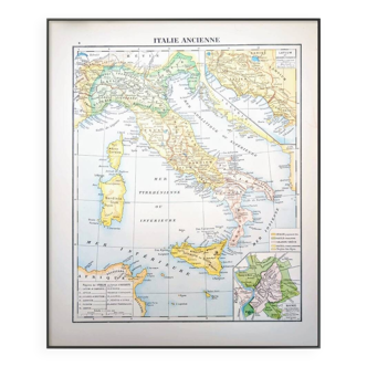 Imprimée en 1900, L'Italie Ancienne.
