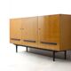 Modernist Belgian sideboard in maple, 1960s