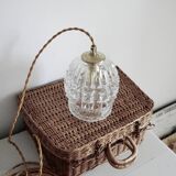 Baladeuse en verre ciselé