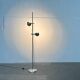 Lampe sur pied minimaliste de l’ère spatiale suisse du milieu du siècle par l'équipe SLZ pour Swisslamps International, années 1960
