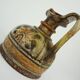 Italian ceramic vase jug italica ars model 1680/16 brown and orange
