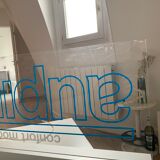 Illuminated vintage advertising sign