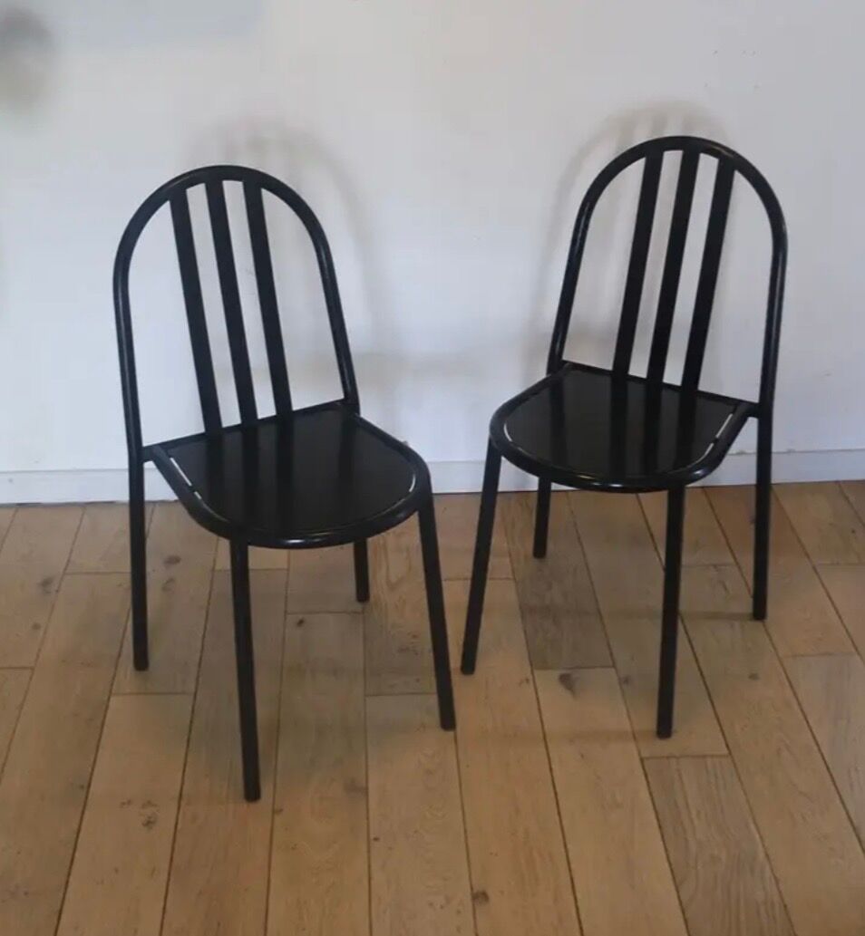 Pair of RMS chairs, design by Robert Mallet Stevens.