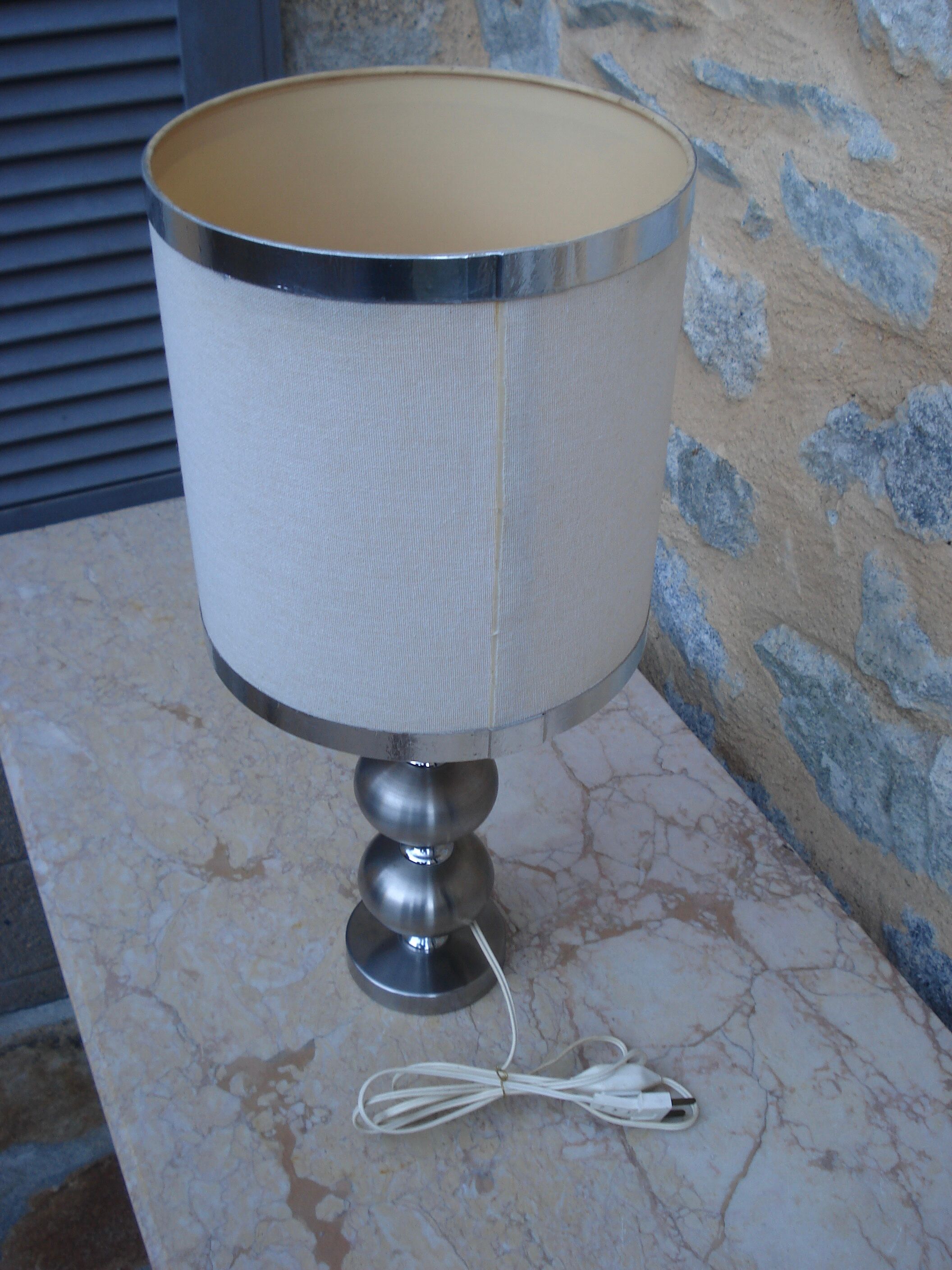 Vintage lamp 1970 alu brush