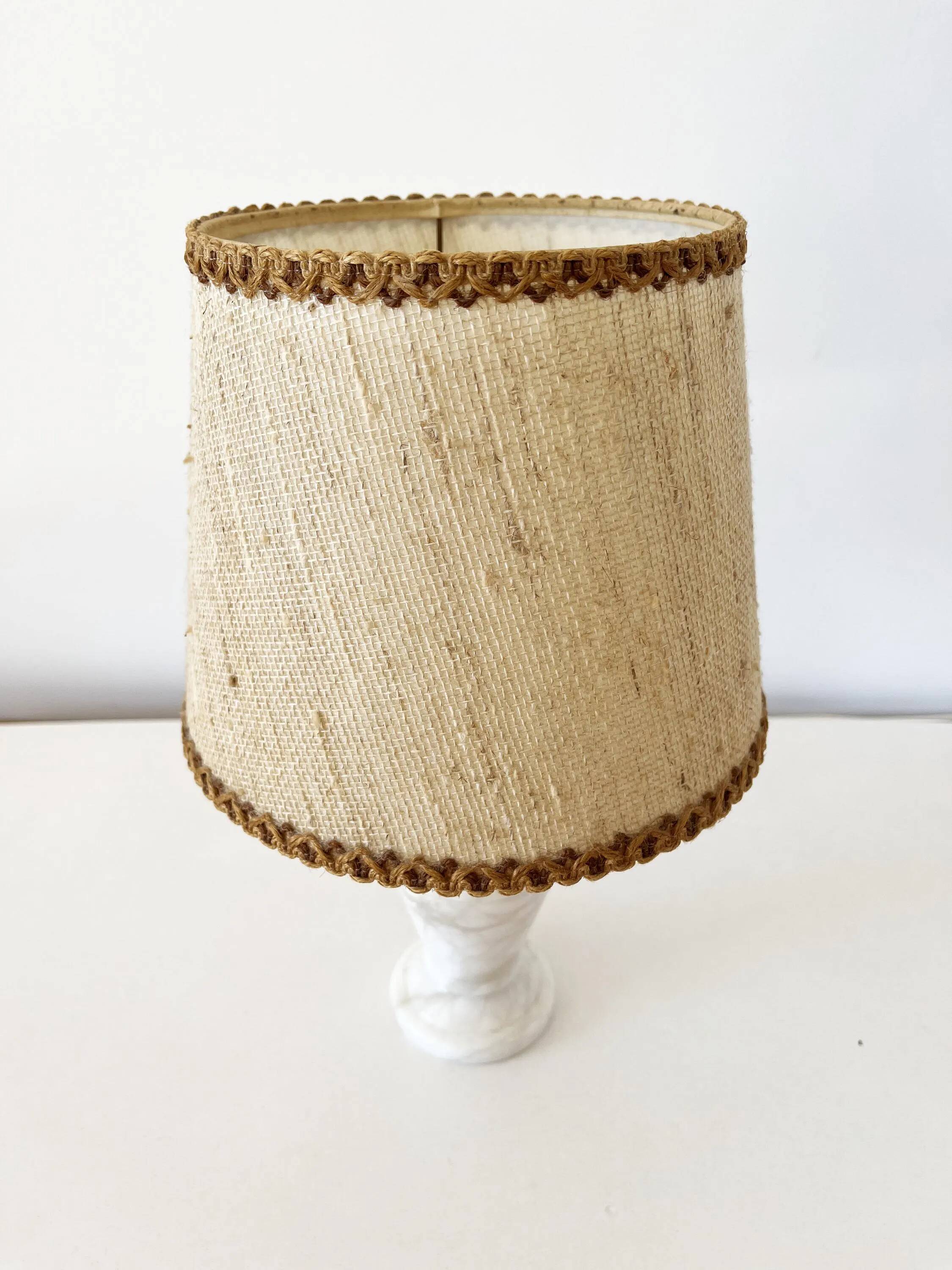 Vintage alabaster lamp from the 1960s
