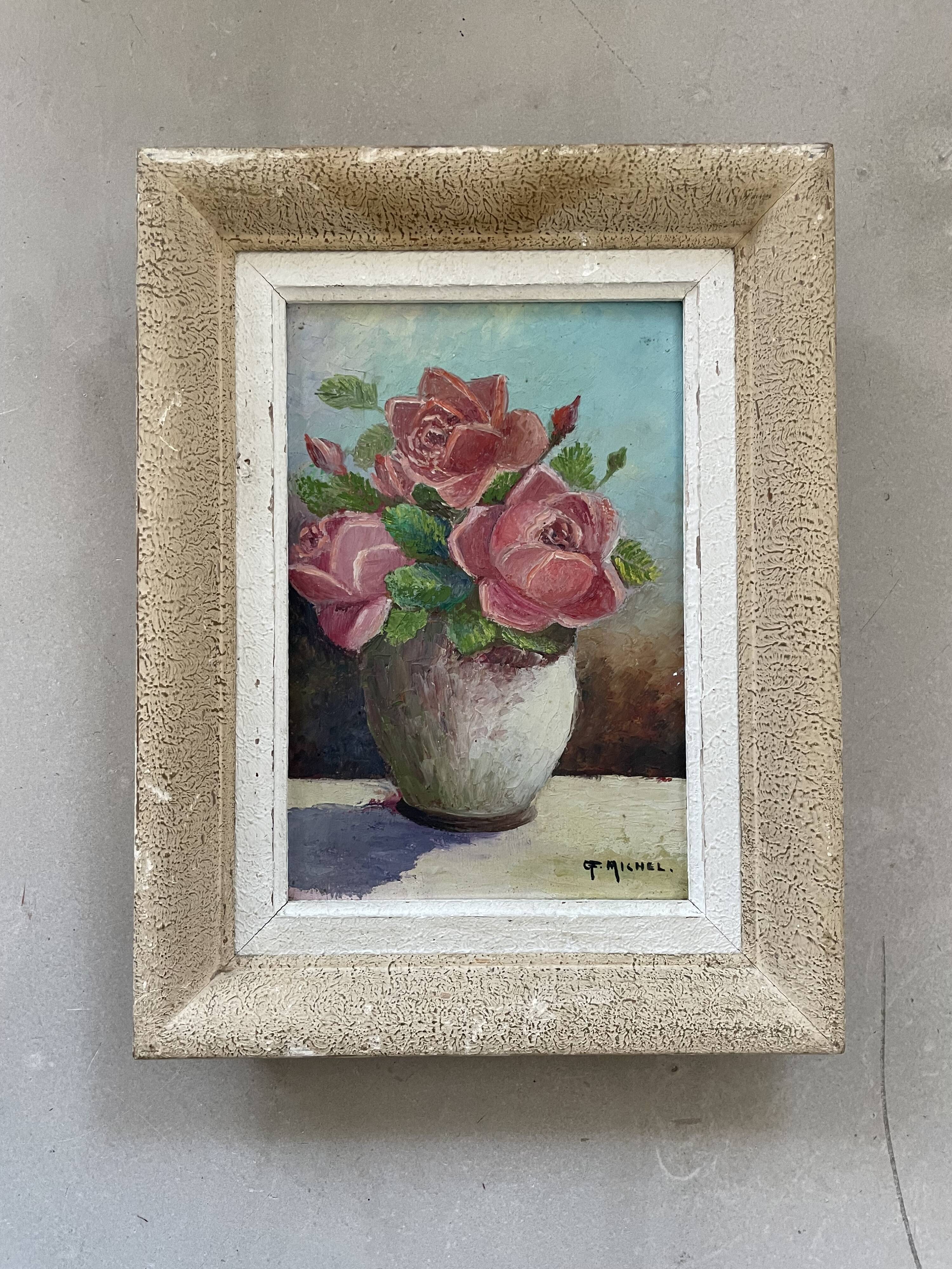 Small old framed painting