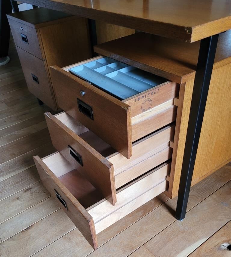 Wood and metal office 70s