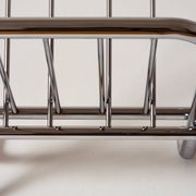 Chrome tubular steel magazine holder, Le Zack 1980
