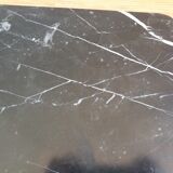 Black and white marble centerpiece top