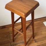 Pierre Chapo bar stool model S01C in elm