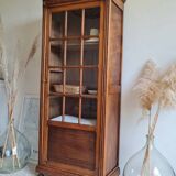 Antique Parisian glass cabinet - bonnet-maker type