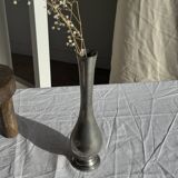 Vintage silver-plated floor vase