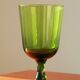 Green glass vase