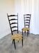 Vintage Paolo Buffa Chiavari Chairs: Mid-Century Modern Ladder Back Dining