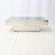 Black and chrome bar coffee table, Willy Rizzo, Cidue, 1970s